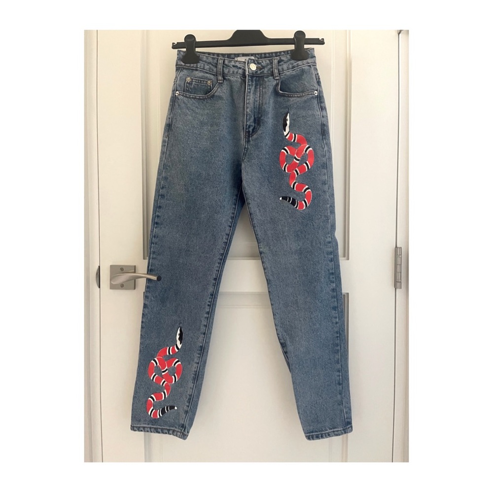 ADIKA TRENDY SNAKE DENIM JEANS